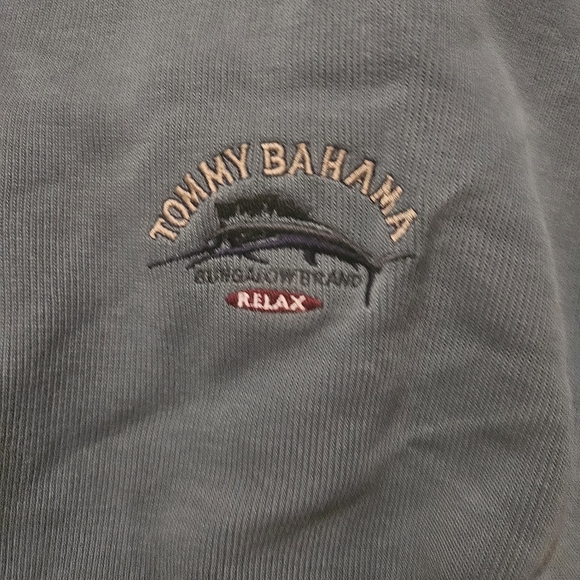 Tommy Bahama Men's Gray Quarter-Zip Sweater - Picture 2 of 5